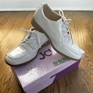 Size 2 Patent Leather White Communion Shoes